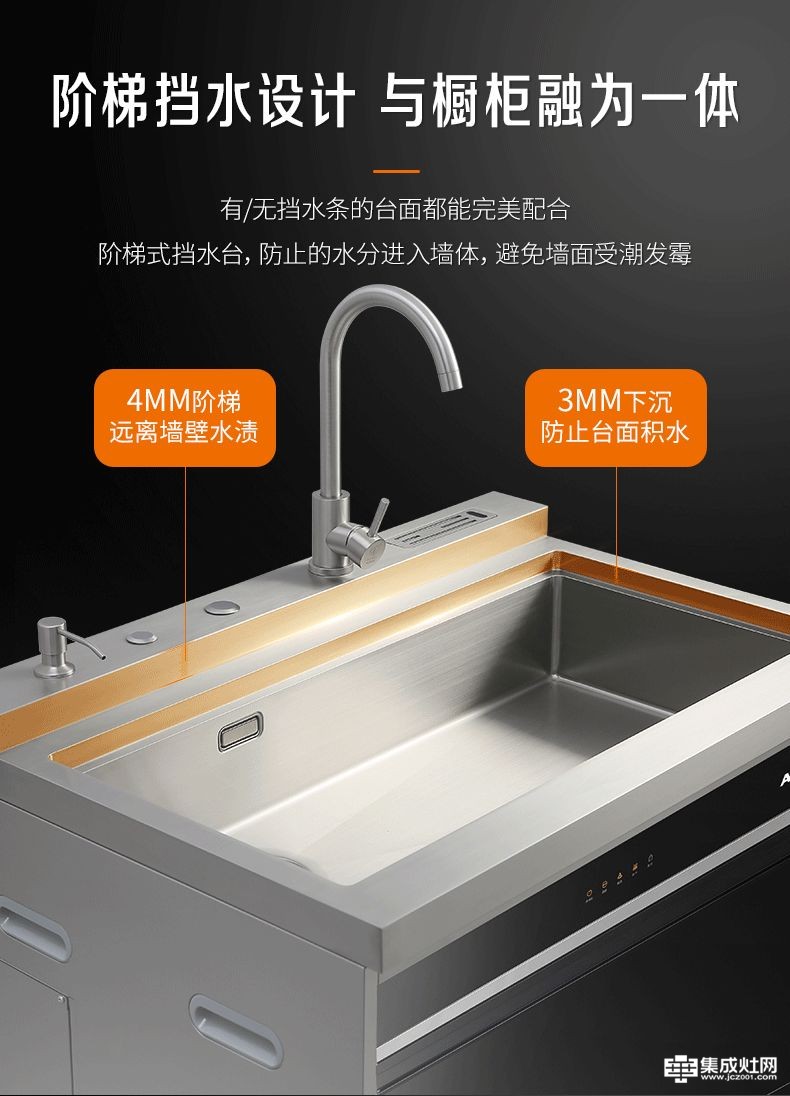 新一代厨房洗切综合体 奥普集成水槽X8重磅上市