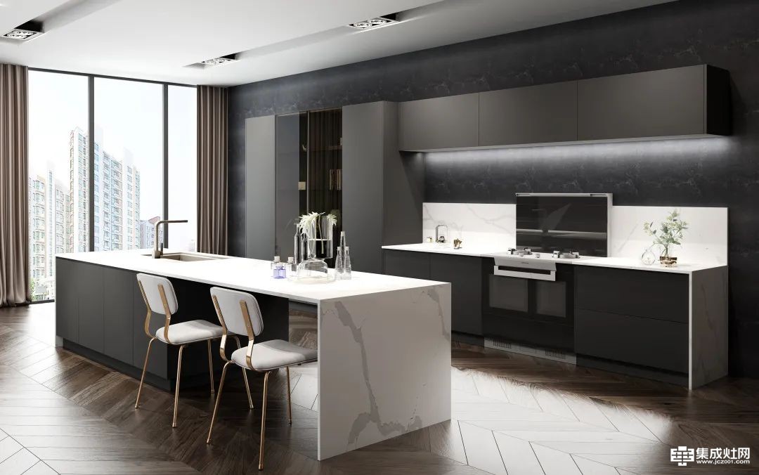 亿田高定厨房「布鲁克林」| 轻奢有度，演绎摩登现代空间
